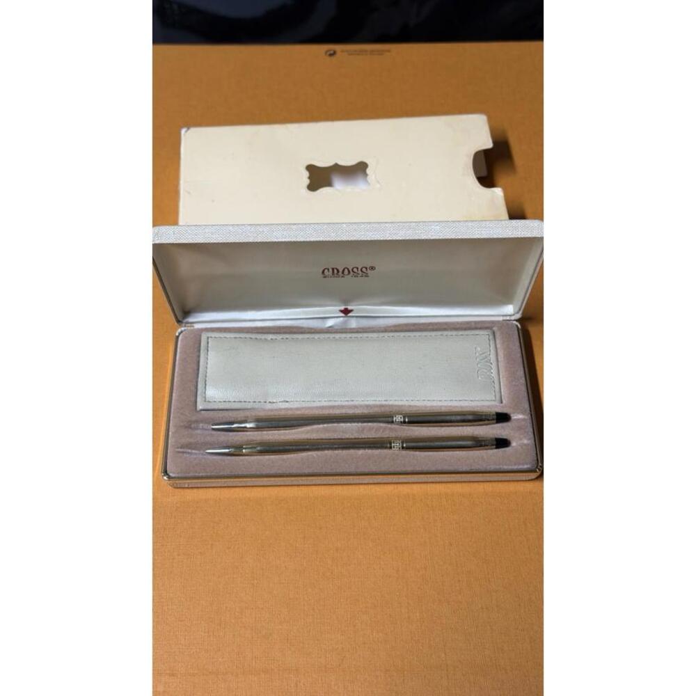 Vintage Cross 4541 Ladies Set - 10KT Gold Filled‎ Ballpoint Pen & Pencil w/ Box